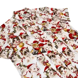 MEME CATS CHRISTMAS BUTTON UP SHIRT PRE ORDER