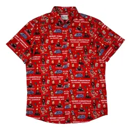 HOME ALONE CHRISTMAS BUTTON UP SHIRT
