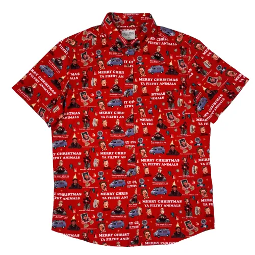 HOME ALONE CHRISTMAS BUTTON UP SHIRT PRE ORDER