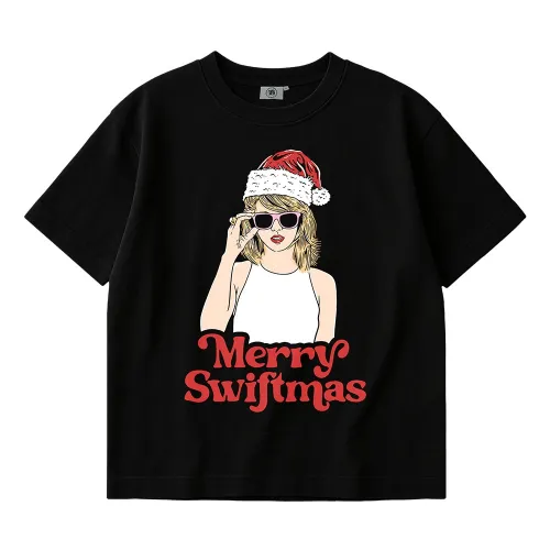 MERRY SWIFTMAS BLACK TEE