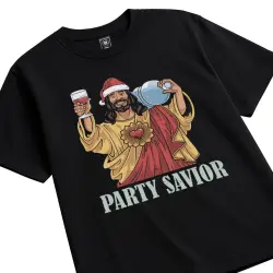 PARTY SAVIOUR BLACK TEE