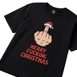 MERRY FKN CHRISTMAS BLACK TEE