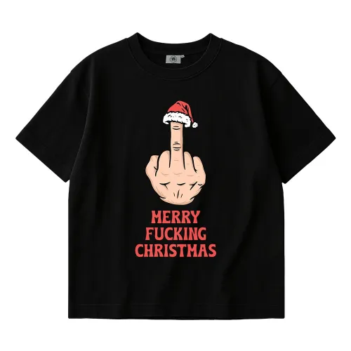 MERRY FKN CHRISTMAS BLACK TEE MERRY FKN CHRISTMAS BLACK TEE