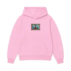 PINK FRAMED BOAT HOODIE