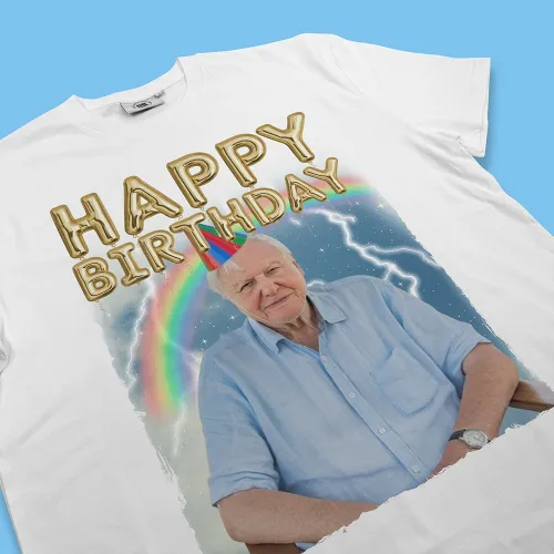 Custom Happy Birthday T-Shirt – Personalised Celebration Tee