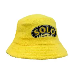YELLOW SOLO TERRY TOWEL BUCKET HAT