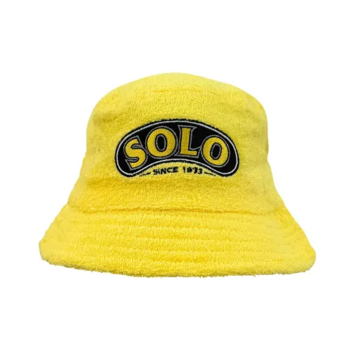 YELLOW SOLO TERRY TOWEL BUCKET HAT