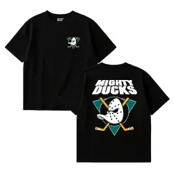 QUACK FRONT AND BACK BLACK TEE QUACK FRONT AND BACK BLACK TEE