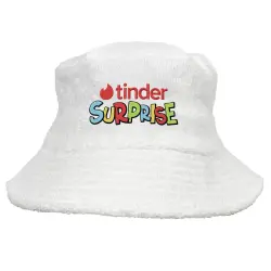TINDER SURPRISE TERRY TOWEL BUCKET HAT TINDER SURPRISE TERRY TOWEL BUCKET HAT