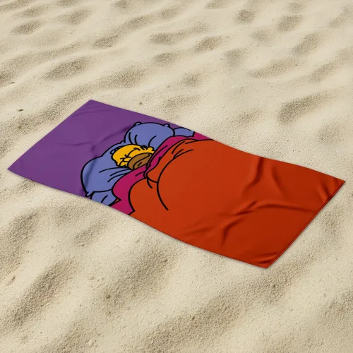 TOASTY CINNAMON BUN BEACH TOWEL