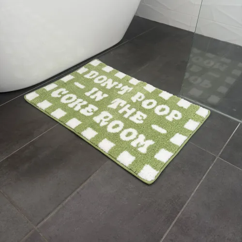 DON'T POOP IN THE COKE ROOM TUFTED MAT PRE ORDER