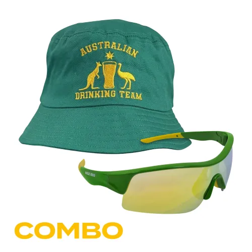 AUSTRALIAN DRINKING TEAM BUCKET HAT COMBO