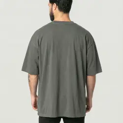 HEAVYWEIGHT CHARCOAL TEE