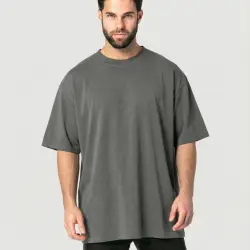 HEAVYWEIGHT CHARCOAL TEE