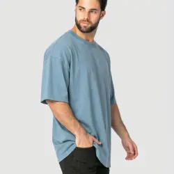 HEAVYWEIGHT STONE BLUE TEE