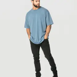 HEAVYWEIGHT STONE BLUE TEE