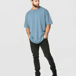 HEAVYWEIGHT STONE BLUE TEE