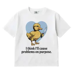 CAUSE PROBLEMS WHITE TEE