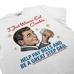 GREAT STEP DAD WHITE TEE