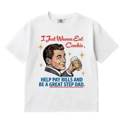 GREAT STEP DAD WHITE TEE