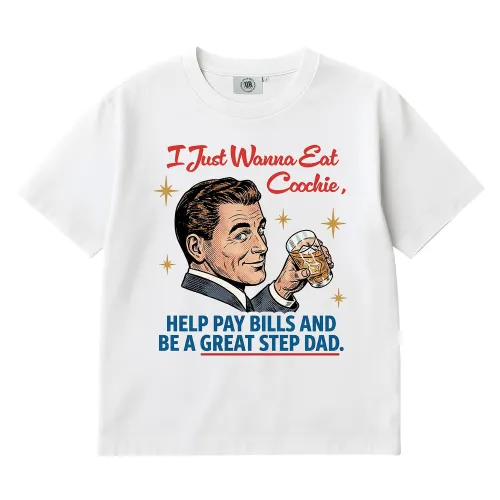 GREAT STEP DAD WHITE TEE