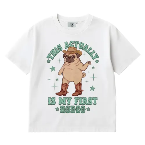 MY FIRST RODEO WHITE TEE