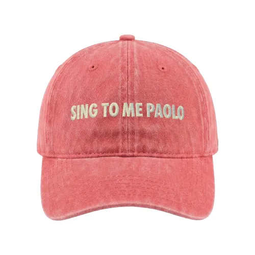SING TO ME PAOLO WASHED CORAL DAD HAT