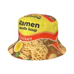 ALL OVER PRINTED RAMEN BUCKET HAT