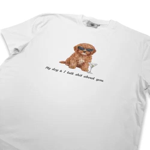 MY DOG & I WHITE TEE