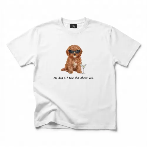MY DOG & I WHITE TEE