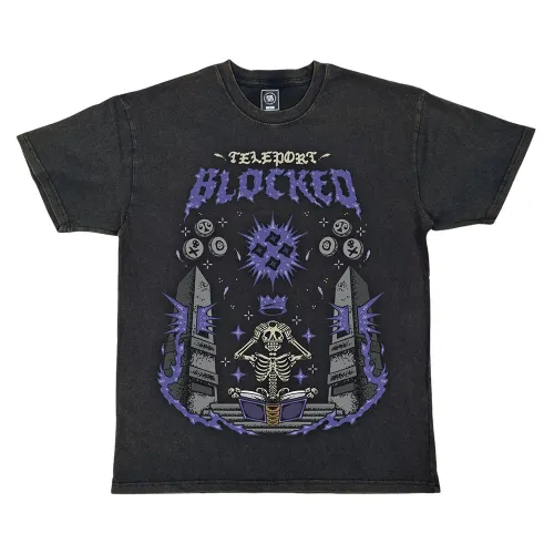 VINTAGE TELEPORT BLOCKED T-SHIRT