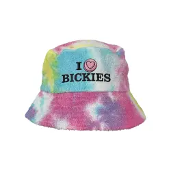 I LOVE BICKIES TIE DYE TERRY TOWEL BUCKET HAT