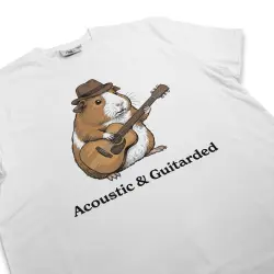 ACOUSTIC AND GUITARDED WHITE TEE