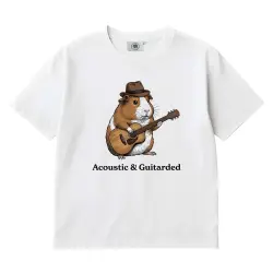 ACOUSTIC AND GUITARDED WHITE TEE