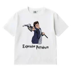 EXPENSIVE PETROLEUM WHITE TEE