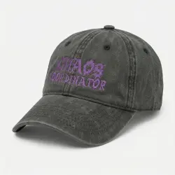 CHAOS COORDINATOR BLACK WASHED DAD HAT