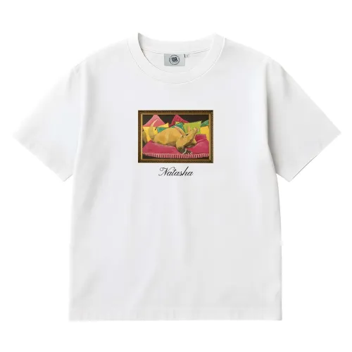 NATASHA PAINTING WHITE TEE