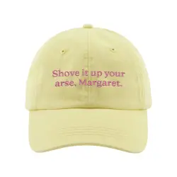 SHOVE IT MARGARET PASTEL LEMON DAD HAT