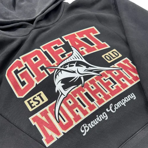 GREAT NORTHERN SPORTS VINTAGE BLACK HOODIE