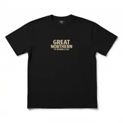GREAT NORTHERN CIRCLE LOGO FRONT & BACK BLACK TEE