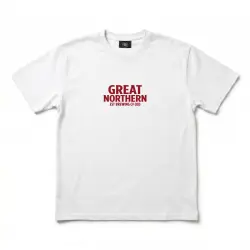 GREAT NORTHERN CIRCLE LOGO FRONT & BACK WHITE TEE