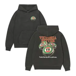 TWIST THE TOP OFF VINTAGE FRONT & BACK BLACK HOODIE