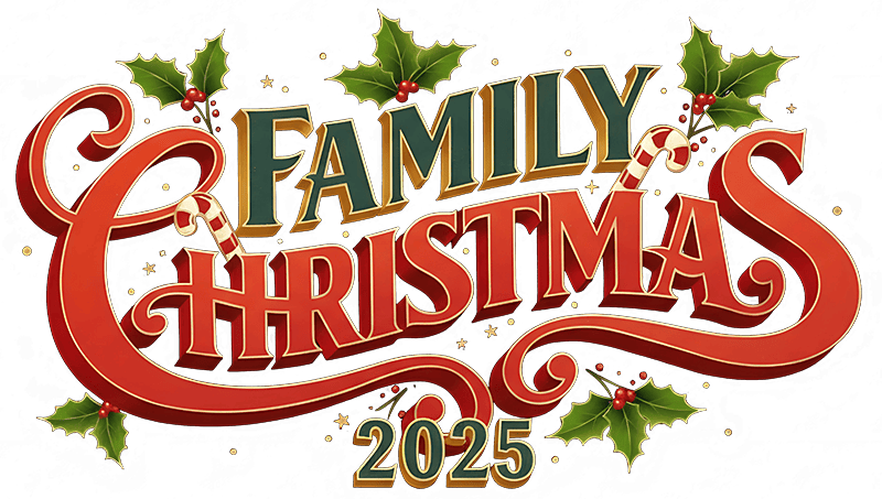 Family Christmas Sticker